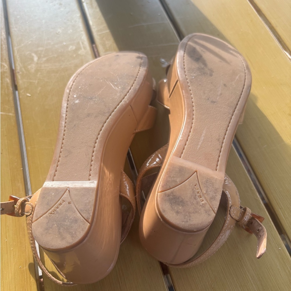 PRADA Tan Sandals, Size: 36 1/2 - Picture 8 of 17